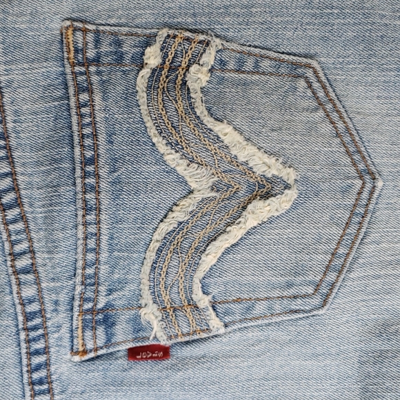 Host Pick Levi's Jeans light denim jean skirt, deconstructed Size 10 - Picture 6 of 10